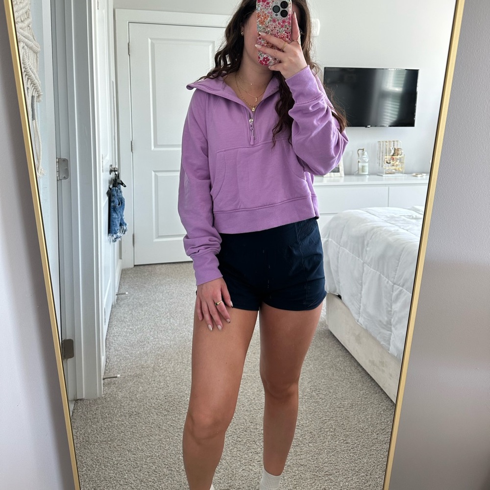 Danskin Purple Half Zip Sweatshirt - Picture 2 of 8